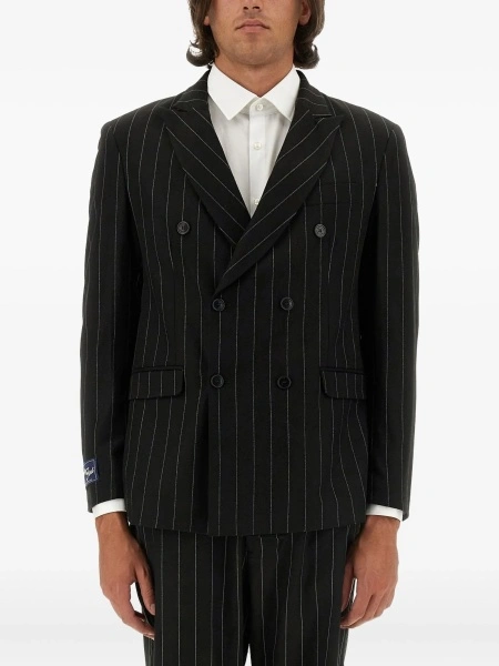 Sacou elegant Family First negru din polyester si vascoza