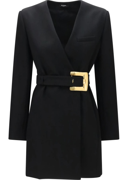 Sacou Grain de poudre Blazer with belt