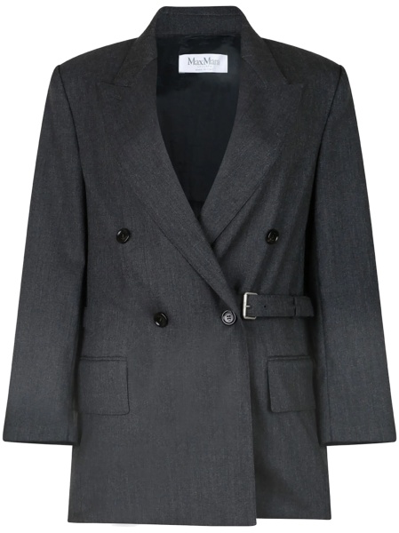 Sacou Max Mara gri din lana