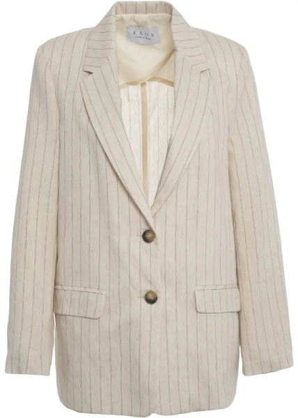 Sacou Pinstripe single-breasted blazer