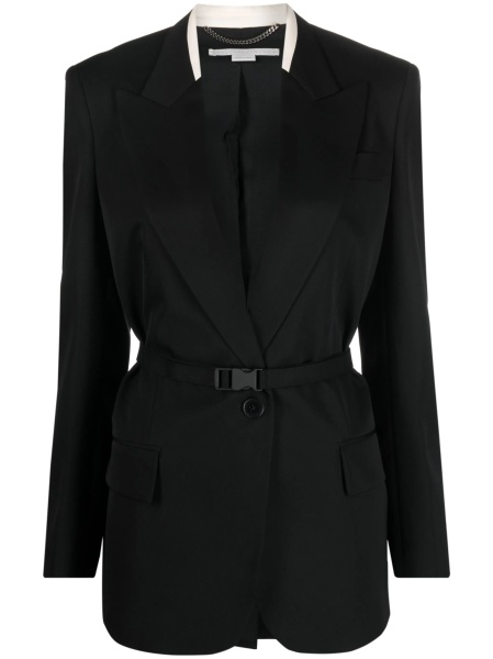 Sacou Stella McCartney negru din lana si bumbac