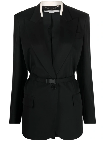 Sacou Stella McCartney negru din lana si bumbac