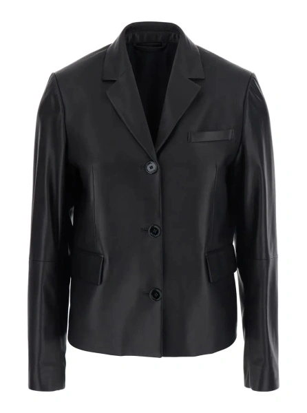 Sacou TOTEME negru din piele