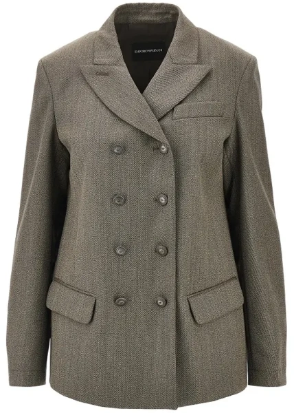 Sacou Virgin wool double-breasted jacket