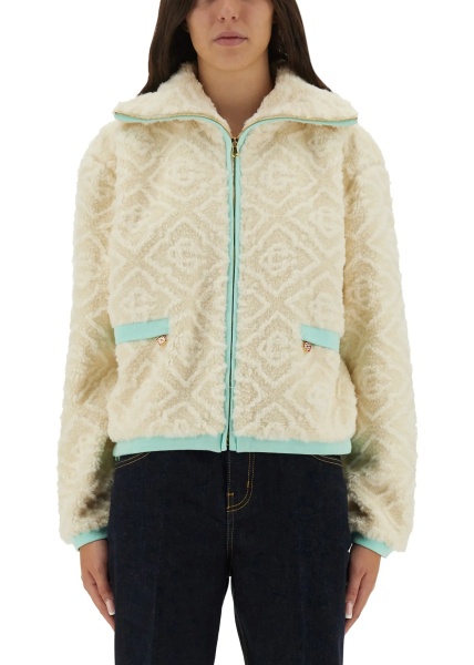 Sacouri Monogrammed Fleece Jacket