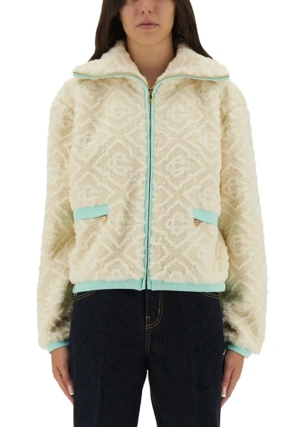 Sacouri Monogrammed Fleece Jacket