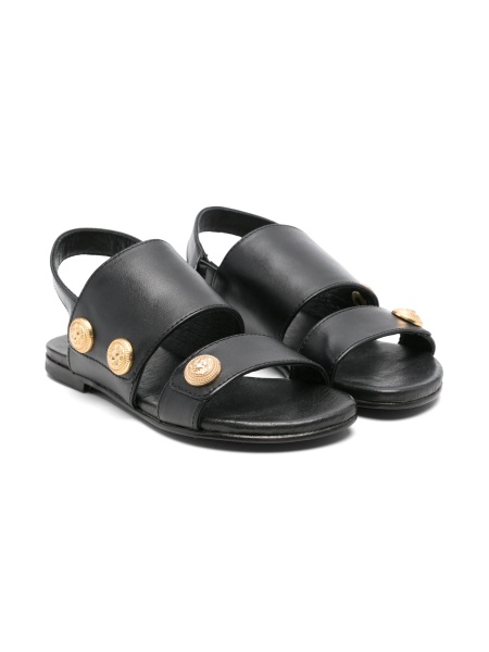 Sandale Balmain negre din piele
