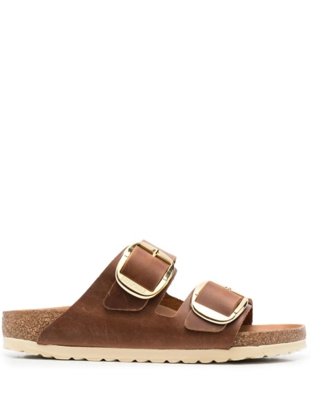 Sandale Birkenstock maro din piele