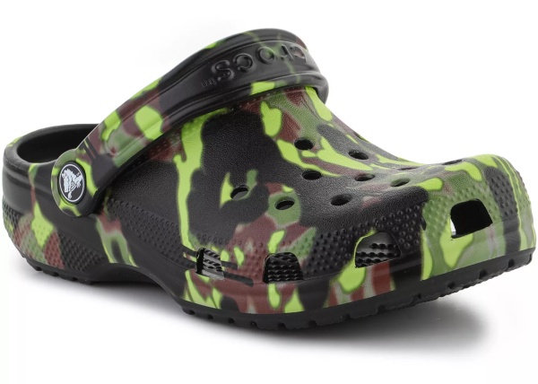 Sandale Classic Spray Camo Clog Kids BLACK