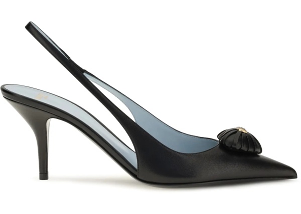 Sandale Coeur Royal Slingback leather Pumps