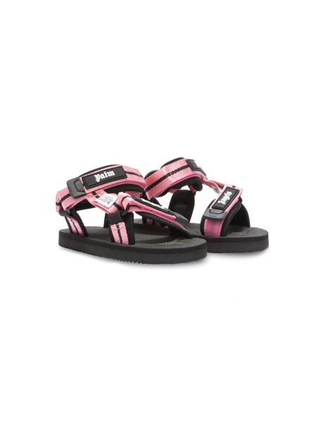 Sandale Palm Angels roz din material textil