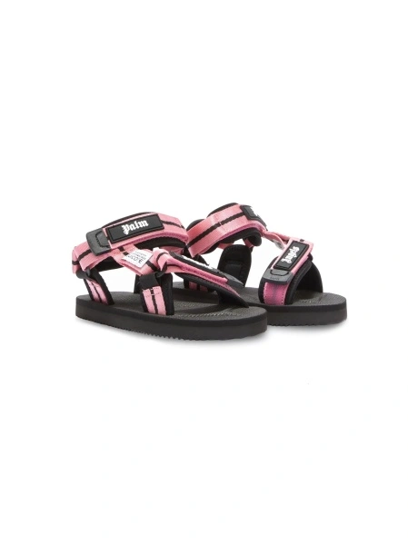 Sandale Palm Angels roz din material textil
