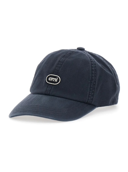 Sapca Black Baseball Cap with Logo Patch on the Front in cotton for Men