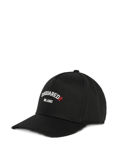 Sapca DSQUARED2 neagra din bumbac