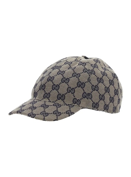 Sapca GG Original' Beige Children's Baseball Cap with Curved Brim