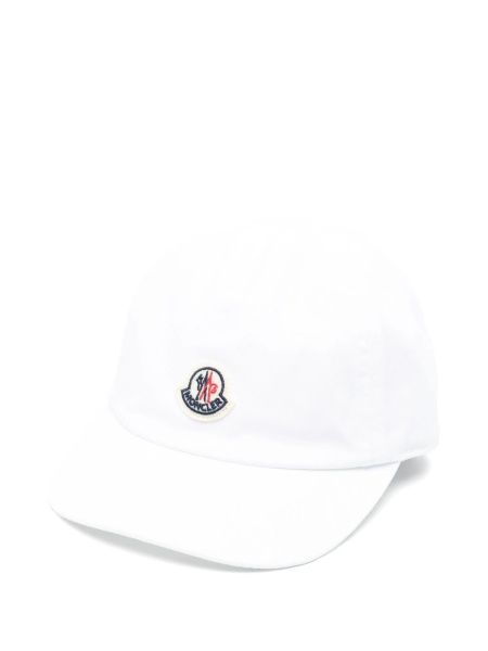 Sapca Moncler alba din bumbac
