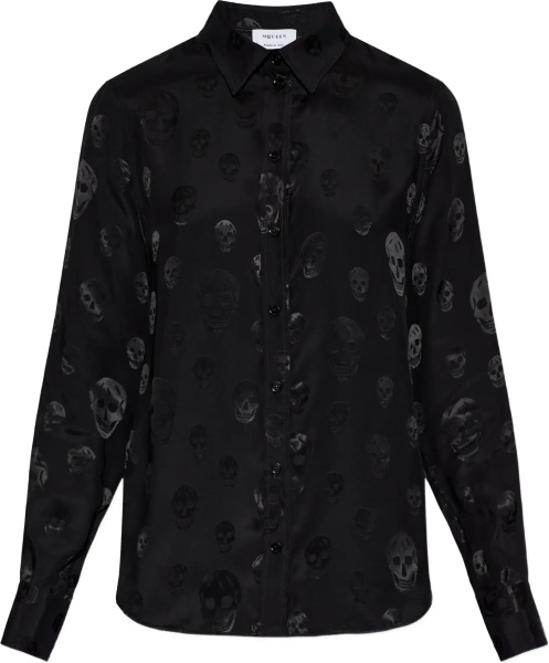 Shirt with skull motif