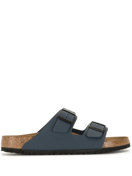 Slapi Birkenstock arizona albastri din piele eco