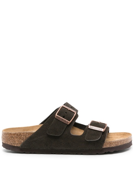 Slapi Birkenstock arizona maro din piele