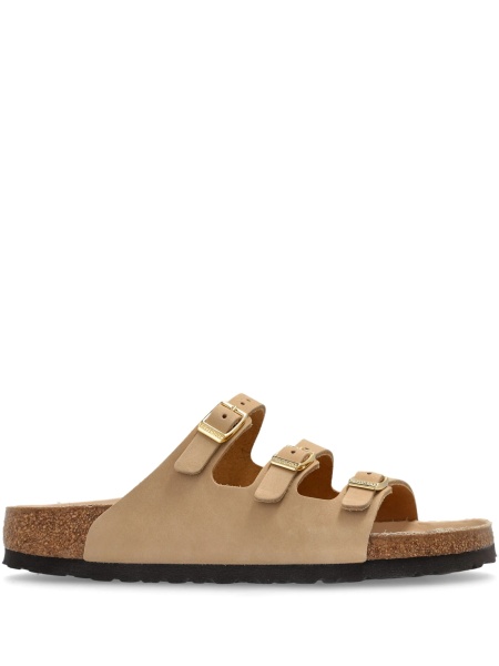 Slapi Birkenstock neutri din piele