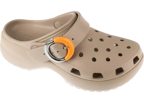 Slapi Classic Platform Dipped Buckle Clog