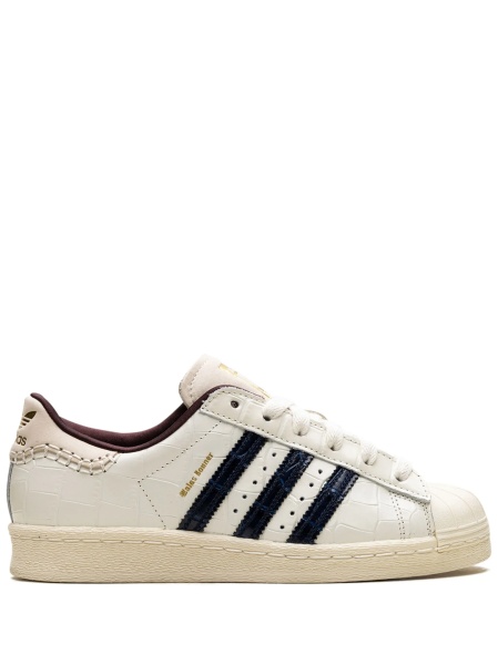 Sneakers adidas superstar albi din piele