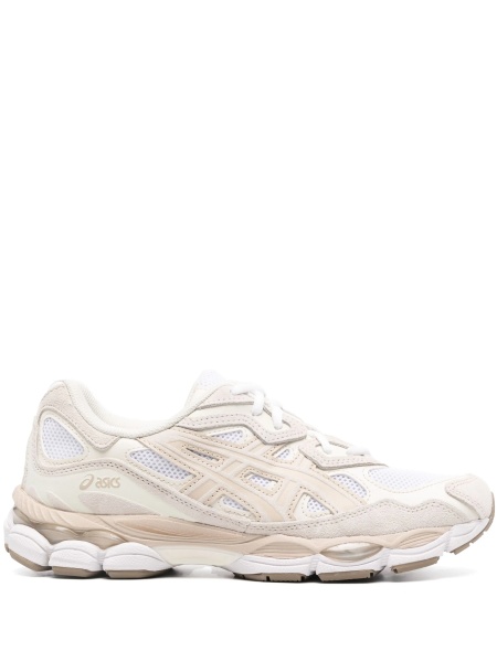 Sneakers ASICS neutri din piele intoarsa si piele