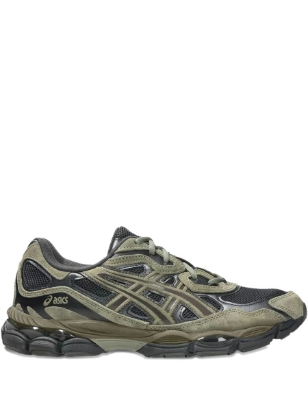 Sneakers ASICS verzi din piele si piele intoarsa