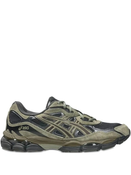 Sneakers ASICS verzi din piele si piele intoarsa