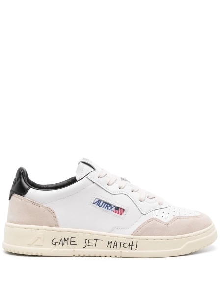 Sneakers AUTRY albi din piele