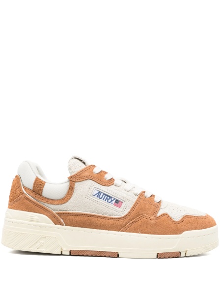 Sneakers AUTRY maro din material textil si piele intoarsa