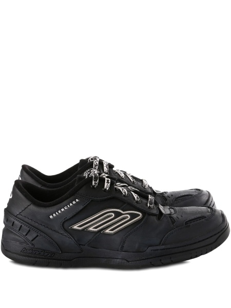 Sneakers Balenciaga negri din polyester si piele