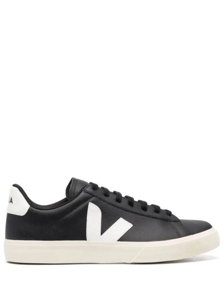 Sneakers 'Campo' Black and White Low Top Sneakers in Vegan Leather Unisex