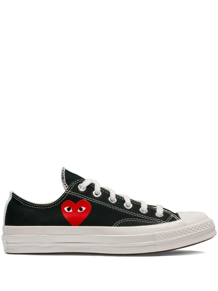 Sneakers COMME DES GARÇONS PLAY X CONVERSE negri din material textil