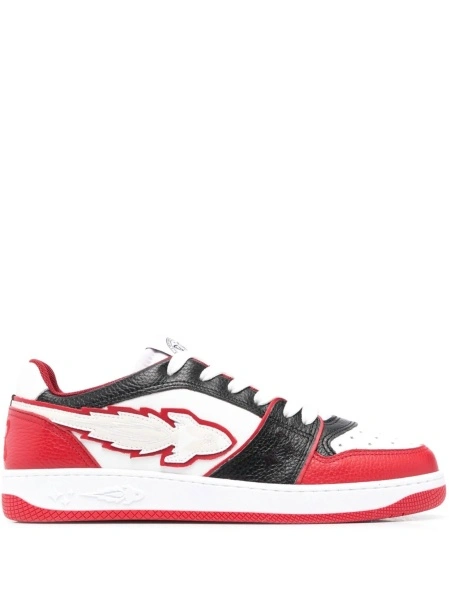 Sneakers ENTERPRISE JAPAN albi din piele si material textil