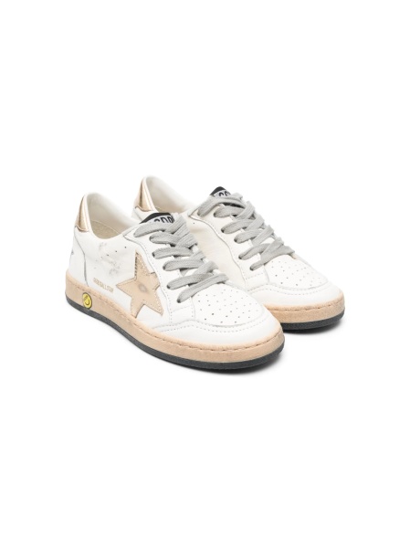 Sneakers Golden Goose albi din piele