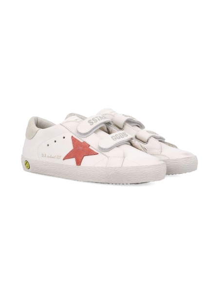 Sneakers Golden Goose albi din piele