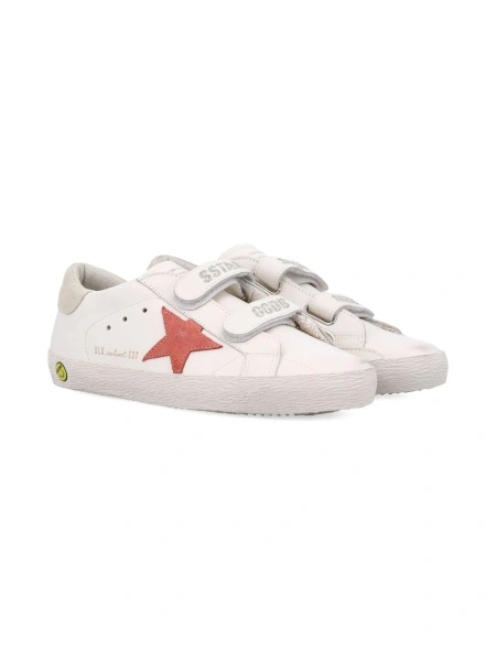 Sneakers Golden Goose albi din piele