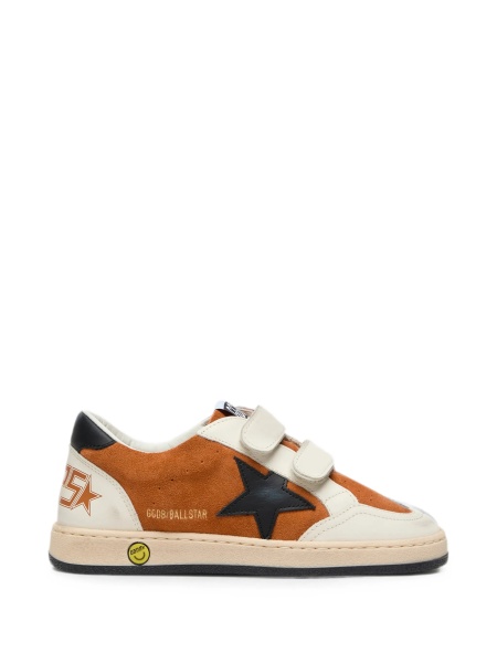 Sneakers Golden Goose maro din piele intoarsa si piele