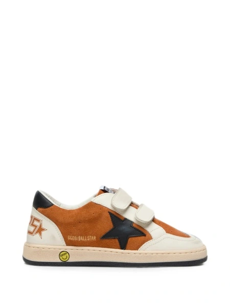 Sneakers Golden Goose maro din piele intoarsa si piele