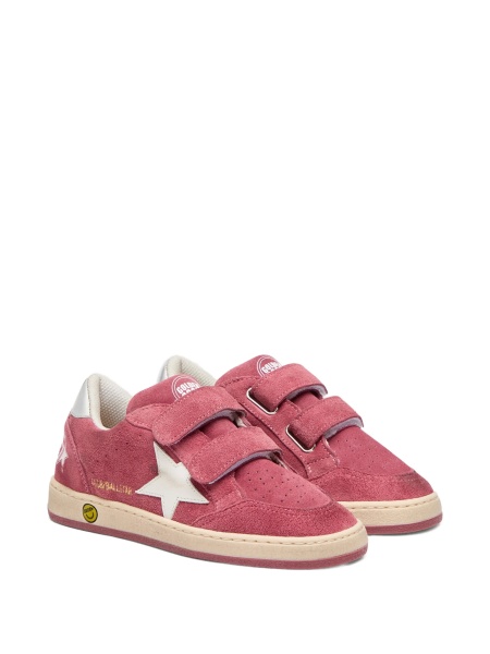Sneakers Golden Goose rosii din piele intoarsa
