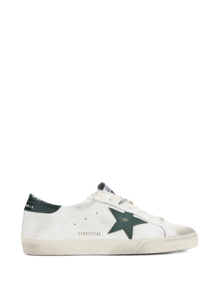 Sneakers Golden Goose star albi din piele