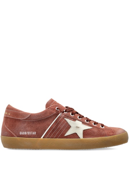 Sneakers Golden Goose star maro din piele intoarsa