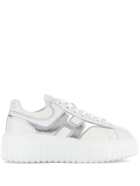 Sneakers Hogan albi din piele