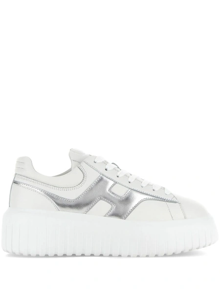 Sneakers Hogan albi din piele