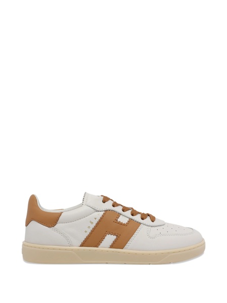 Sneakers Hogan albi din piele