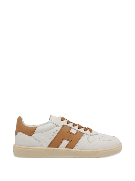 Sneakers Hogan albi din piele