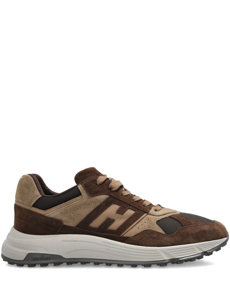 Sneakers Hogan maro din piele intoarsa