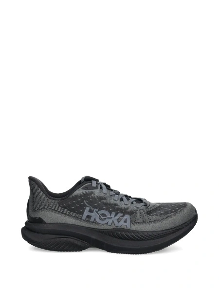 Sneakers Hoka One One gri din material textil