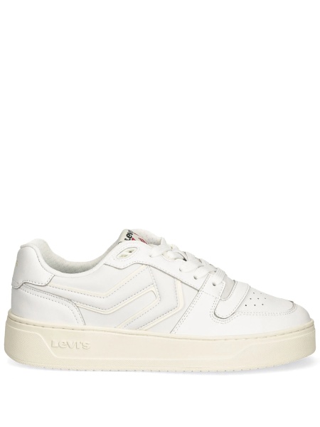Sneakers Levi's® albi din poliuretan si piele